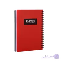 دفتر یادداشت یک خط بغل بازشو متالیک 100 برگ
