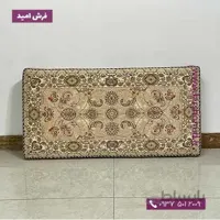 یک جفت پشتی ابری 50 در 100 طرح افشان سلطنتی کرم صدفی 1500 شانه خاطره کویر