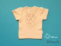 تیشرت آستین کوتاه طرح رزگل نیلی