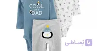 سه تکه بادی و شلوار کارترز Carters طرح پنگوئن