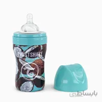 شیشه شیر استیل ماربل 260 میل تویست شیک (طرح نارگیل)