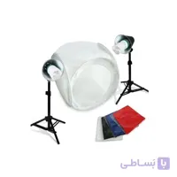 کیت خیمه با نورثابت کم مصرف Kit 40x40cm + پایه دوربین
