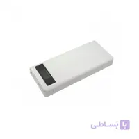 کیس پاوربانک ۸ باتری سفید فست شارژ VQ8 دارای نمایشگر و ورودی ( Android / Apple / Type-C )