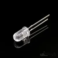 ال ای دی 5mm قرمز شیشه ای پایه کوتاه