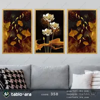 مجموعه تابلو دکوراتیو سه عددی کد 358