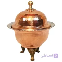قندان مسی ارتفاع 11 سانتی متر کد GHM-02