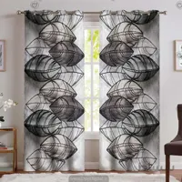 پرده فانتزی اتاق خواب طرح سه بعدی برگ PK-4549