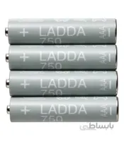 باتری نیم قلمی قابل شارژ ایکیا مدل LADDA ظرفیت ۷۵۰ میلی آمپر