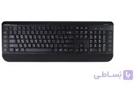کیبورد و ماوس بی سیم هترون مدل HKCW140 با حروف فارسی ا Hatron HKCW140 Wireless Keyboard And Mouse With Persian Letters