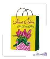 ساکدستی فانتزی طرح گل لاله با کاغذ گلاسه کد10159