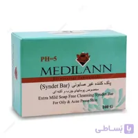 پن (شوینده غیر صابونی) پاک کننده غیر صابونی پوست چرب مدیلن ا Medilann Oily and Acne Prone Skin Cream Syndet Bar