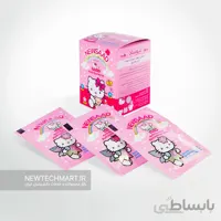 بسته ۱۲ عددی دستمال مرطوب آنتی‌باکتریال دست و صورت نیوساد – طرح نوجوان (دخترانه)