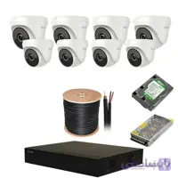 پکیج 8 دوربین هایلوک مدل 8D2MPT1 ا HiLook Security Camera Package : 8D2MPT1