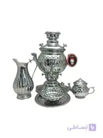 سرویس سماور طوفان ۶ لیتر گل ساده