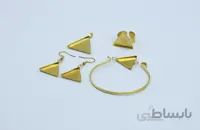ست انواع قاب برنجی طرح مثلث