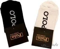 جوراب ساقدار طرح POLO کد 205 سفید