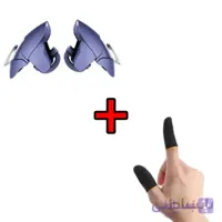 دسته ی بازی مدل Blue Shark همراه آستین انگشتی ضد تعریق و لغزش