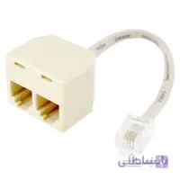 اسپلیتر سوکت تلفن کابل دار 1 به 2 دایو مدل DT806