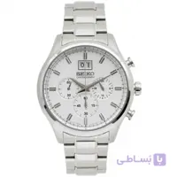 ساعت سایکو ساعت مچی نقره ای فولاد ضد زنگ ساعت مچی ساعت SPC079 ا Seiko Chronograph Silver Dial stainless Steel Mens Watch SPC079