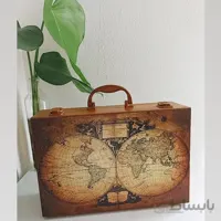 چمدان چوبی پتینه کاری کد ۱۰۲۴۸۱