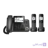 گوشی تلفن بی سیم پاناسونیک مدل KX-TGF382 ا Panasonic KX-TGF382 Corded & Cordless Phone