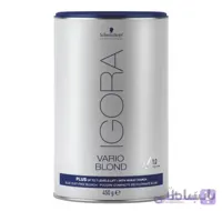 پودر دکلره شوارتسکف آبی مدل Igora Vario Blond Plus