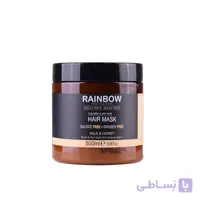 ماسک مو فاقد سولفات رینبو حاوی شیر و عسل حجم 500 میل rainbow milk and honey hair mask