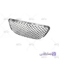 جلو پنجره اسپرت تیبا طرح لانه زنبوری کروم ا Honeycomb Front Grill For Tiba Silver