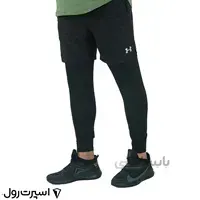 شلوارک ورزشي لگ دار آندرآرمور | مشكي