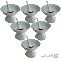 بستنی خوری مدل رز کد 200 بسته 6 عددی