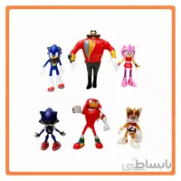 مجموعه 6 تایی فیگور سونیک بوم Sonic Boom ارتفاع 6-10 سانتی متر کیفیت خوب *بسته بندی نایلونی*