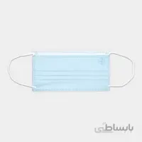 ماسک سه لایه جراحی ابی دوازده رو هشت هف جعبه کاغذی 50 عددی