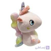 عروسک پولیشی مدل اسب تک شاخ صورتی بالدار ارتفاع 28 سانتی متر Unicorn_اسباب بازی