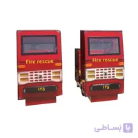 خانه مشاغل کودک ماشین آتش نشانی چوبی