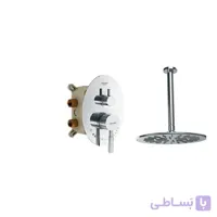 شیر حمام توکار شودر مدل روگن تیپ 3 - BRASS