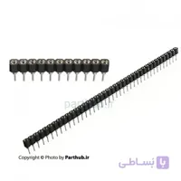 پین هدر مادگی 1x40 نظامی صاف 2.54mm