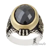 انگشتر نقره مردانه مدل ترک کد AM_1354