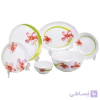 سرویس غذاخوری 26 پارچه لومینارک طرح Sweet Impression کد 9006