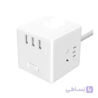 چند راهی مکعبی دارای سیم میجیا شیائومی Xiaomi Mijia Cube Shape Socket Power Converter