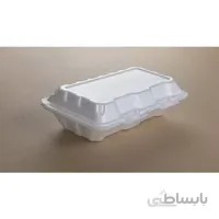 ظرف یکبار مصرف فوم یک و نیم پرسی کاسپین در کارتن 300 عددی ا disposable single and half foam