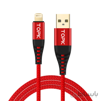 کابل تبدیل USB به لایتنینگ TOPK مدل L2