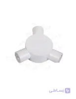 چراغ دکوراتیو سه طرفه گرد 3 وات لنز تخت رسام