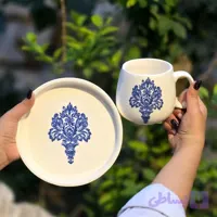 ماگ و زیر ماگی سرامیک دستسازدر طرح های مختلف