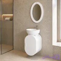 ست کابینت روشویی بیضی کوچک توییس مدل TWS-1040