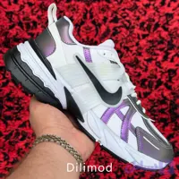 کتانی مردانه نایک v2k سفید مشکی بنفش مگسی