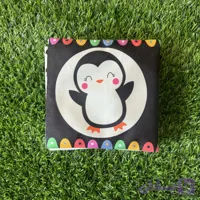 کتاب پارچه ای سیاه و سفید پنگوئن