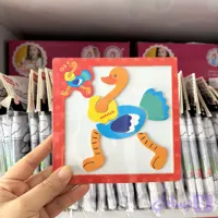 پازل چوبی مگنتی شترمرغ