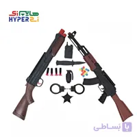 پک 6در1 تفنگ شات‌گان و کلاشنیکف پلیس