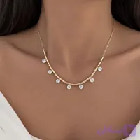 گردنبند طرح طلا جواهری