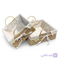 سبد مربع 2تیکه داخل پارچه